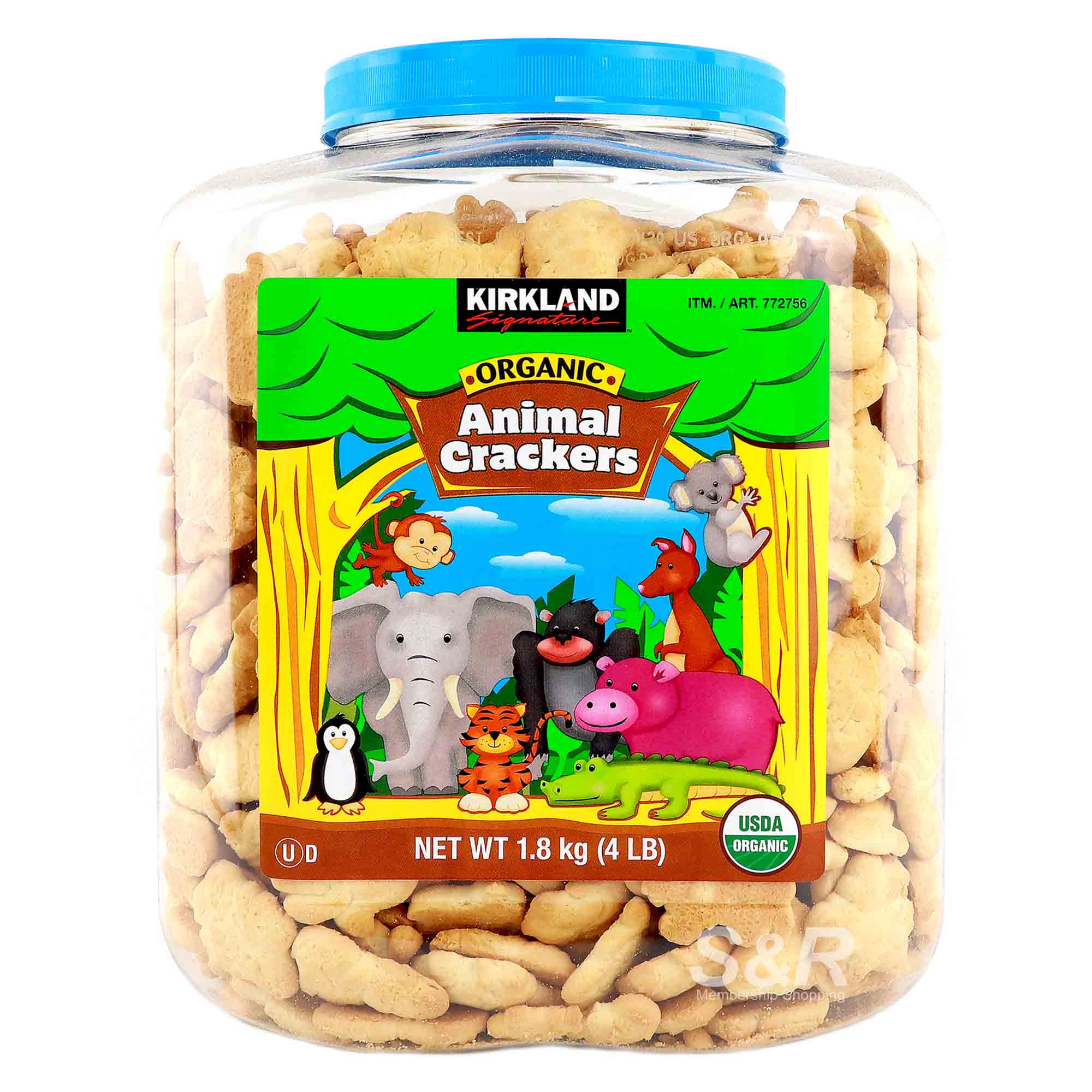 Kirkland Signature Organic Animal Crackers 1.8kg